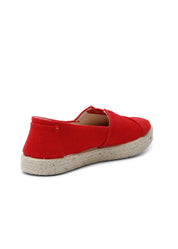 Tim Organic Cotton Espadrille Slip-On – Red - Ecomarket.com