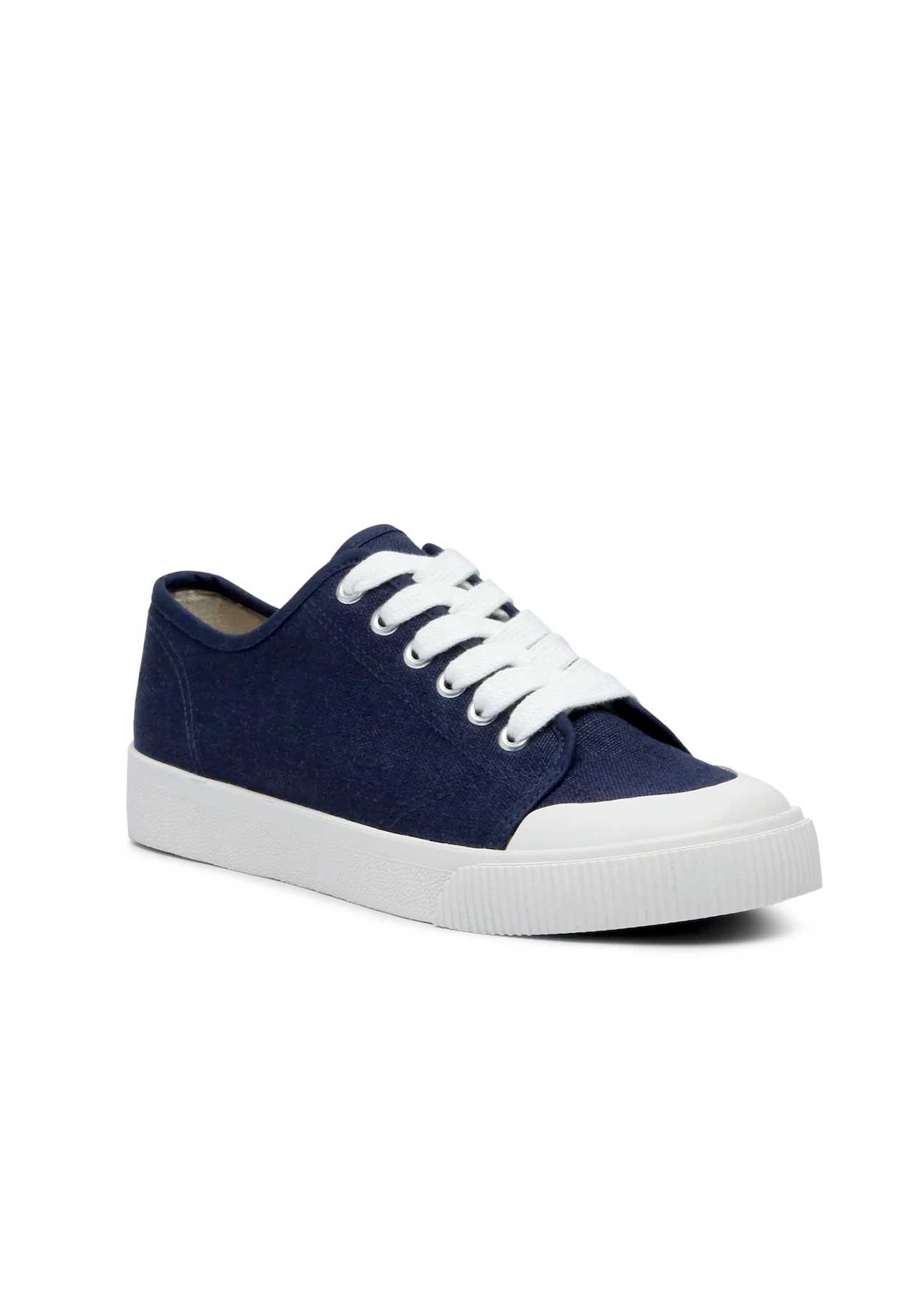 Trudy Low-Top Hemp Vegan Sneakers – Navy - Ecomarket.com