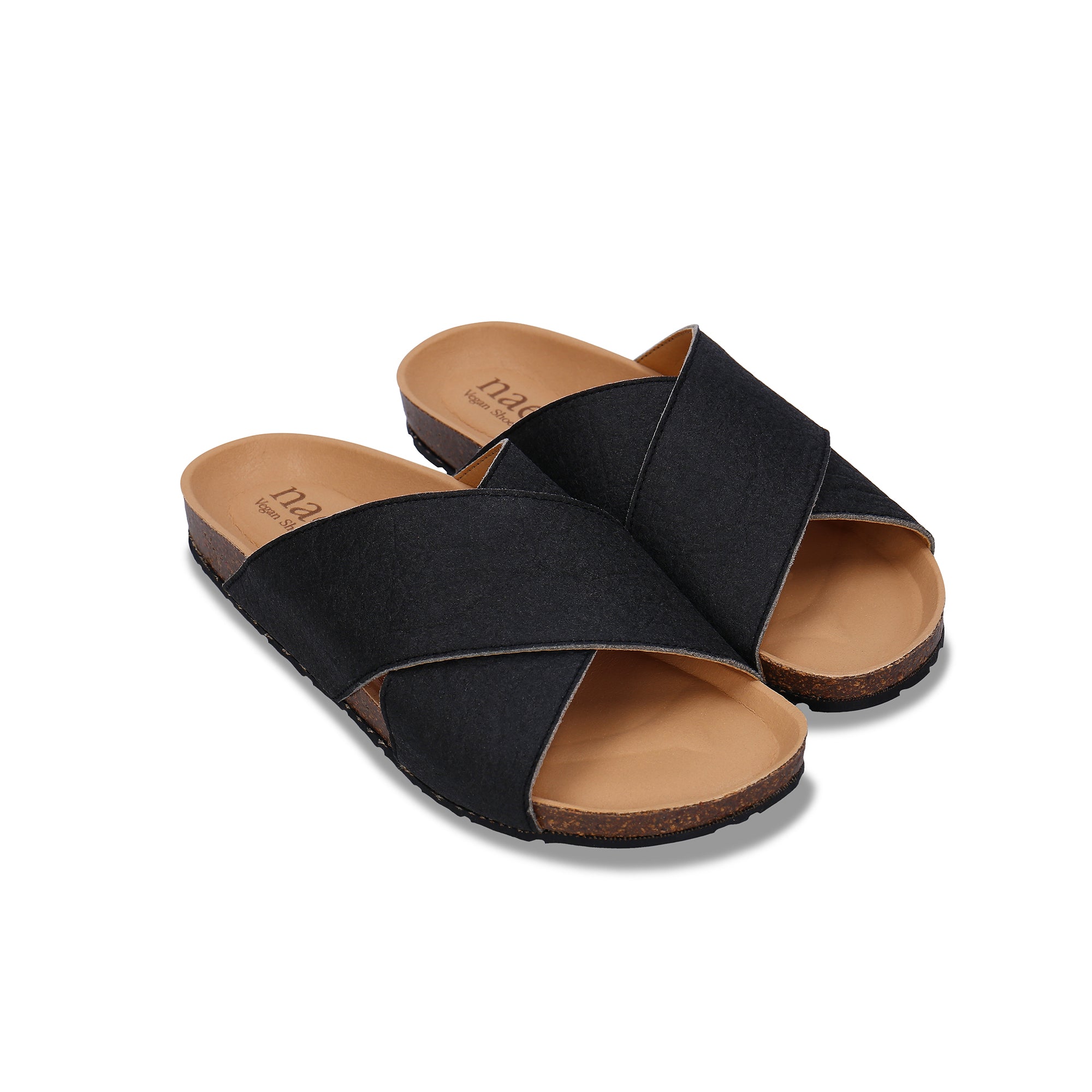 TUPAI Black Vegan Sandals - Ecomarket.com
