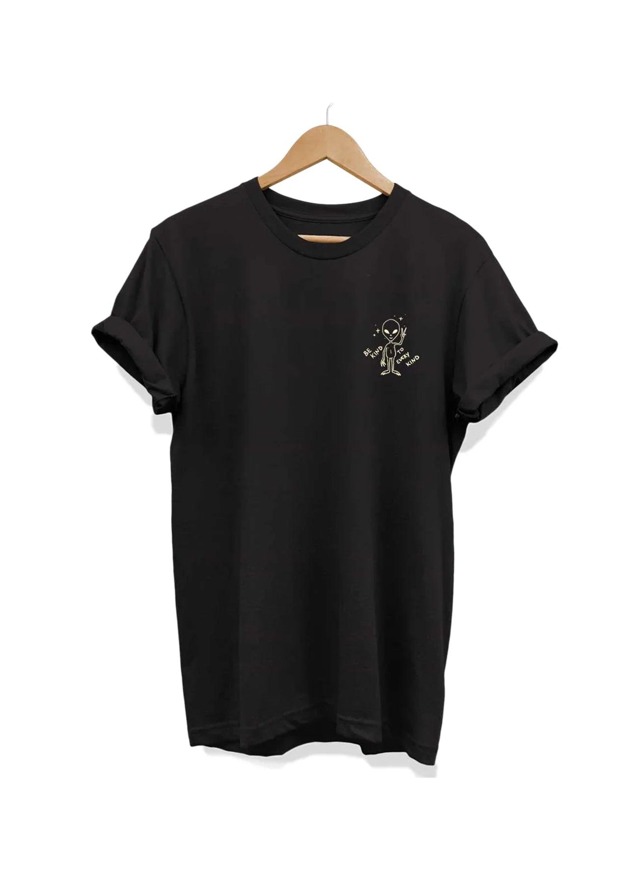 Peace Alien Doodle T-Shirt - Ecomarket.com