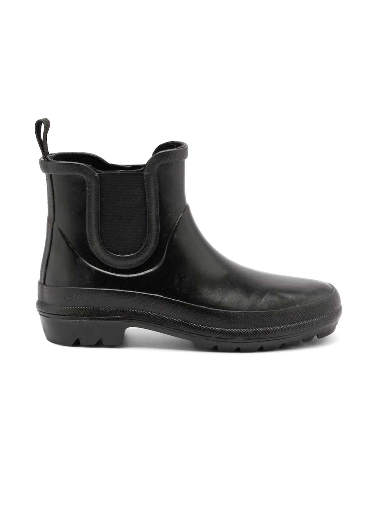 Vickie Natural Rubber Vegan Boots - Black - Ecomarket.com