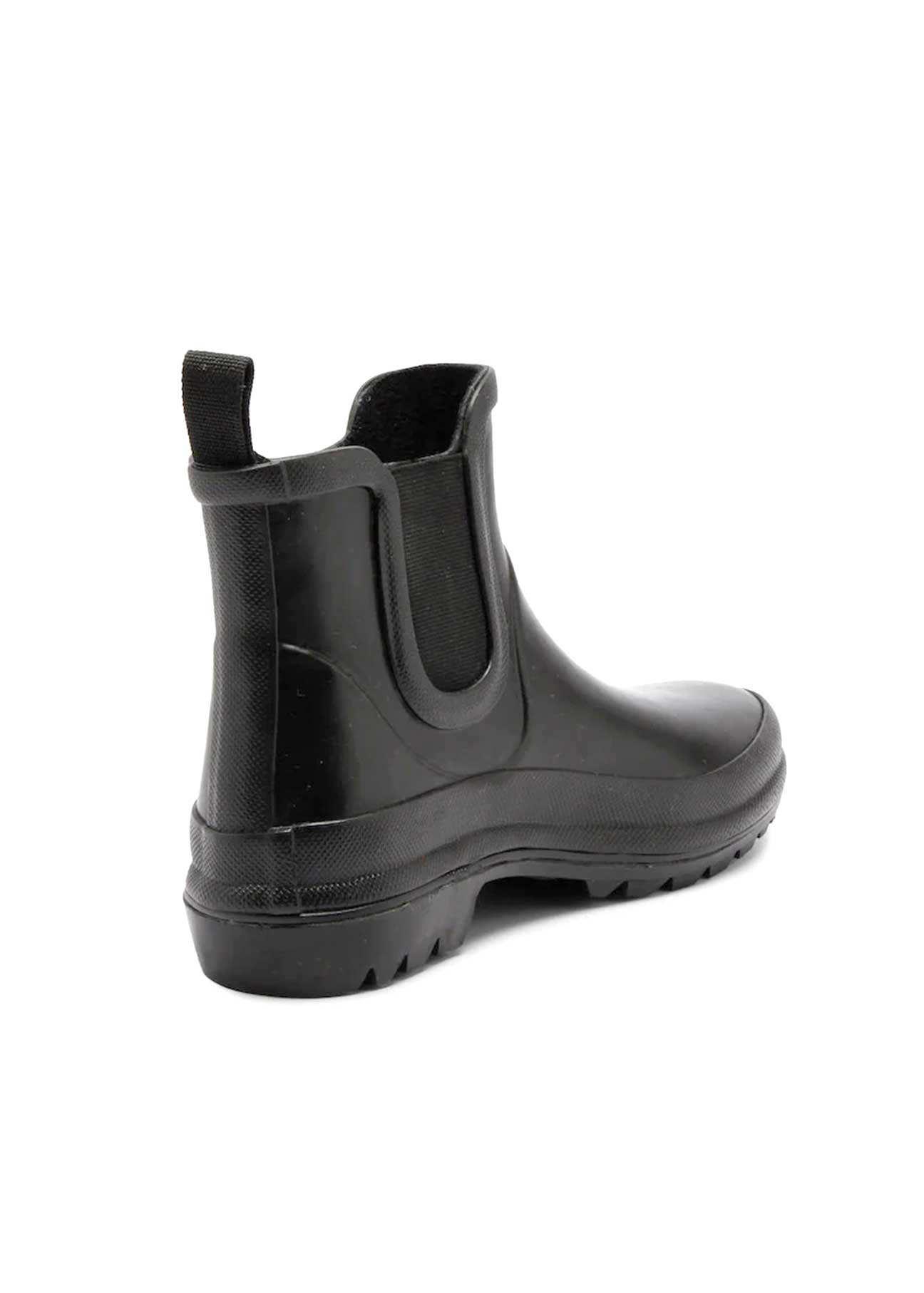 Vickie Natural Rubber Vegan Boots - Black - Ecomarket.com