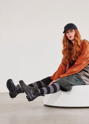 Vickie Natural Rubber Vegan Boots - Black - Ecomarket.com