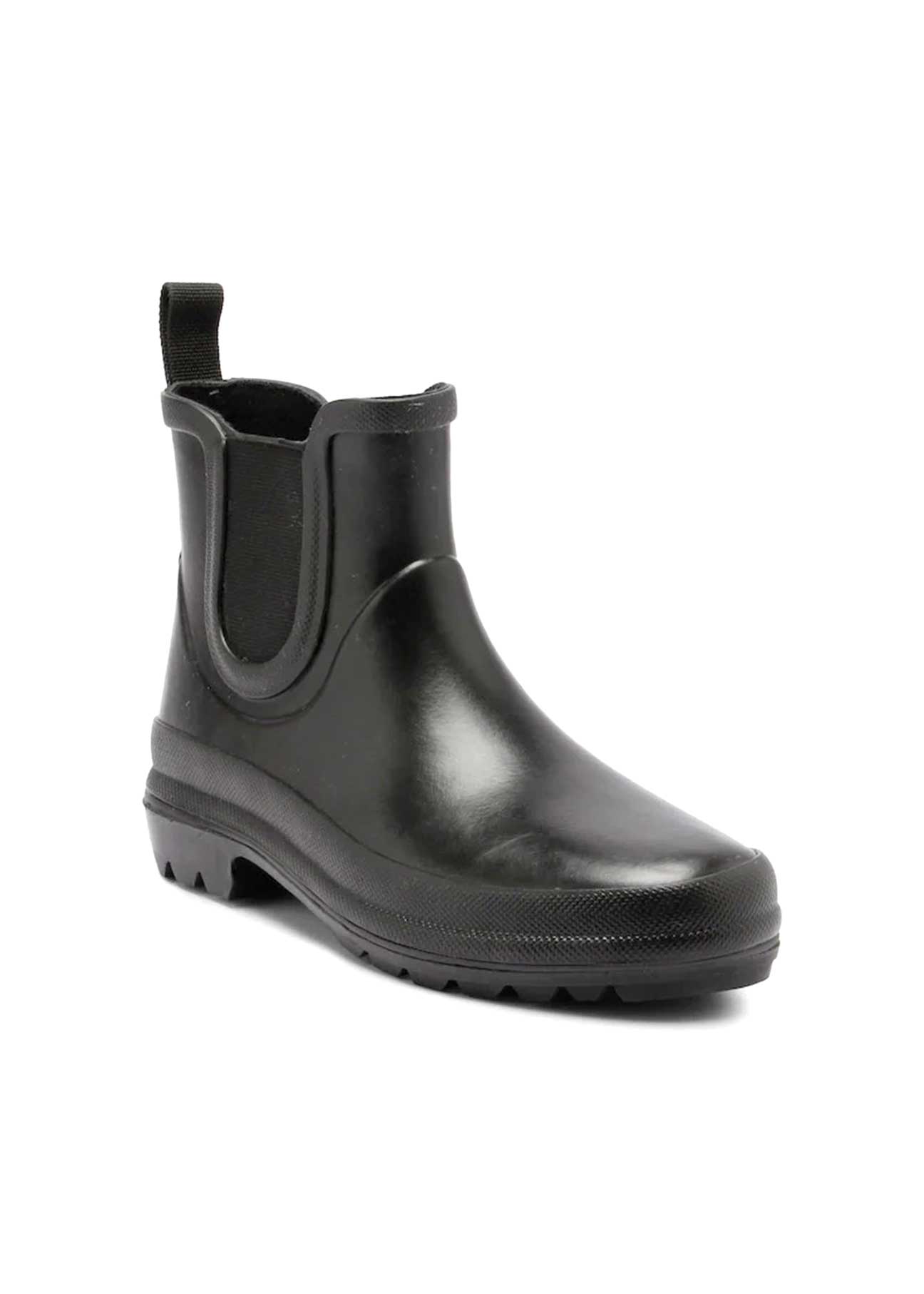 Vickie Natural Rubber Vegan Boots - Black - Ecomarket.com