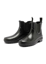 Vickie Natural Rubber Vegan Boots - Black - Ecomarket.com