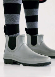 Vickie Natural Rubber Vegan Boots - Grey - Ecomarket.com