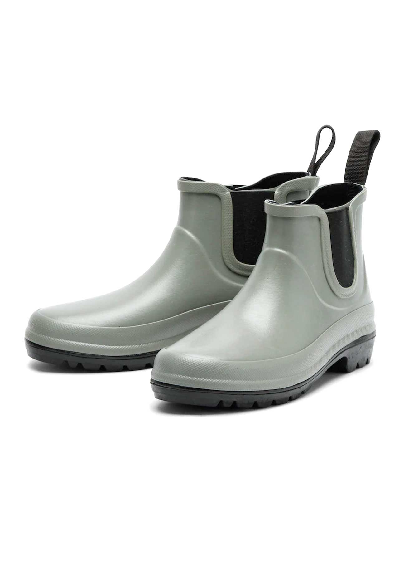 Vickie Natural Rubber Vegan Boots - Grey - Ecomarket.com