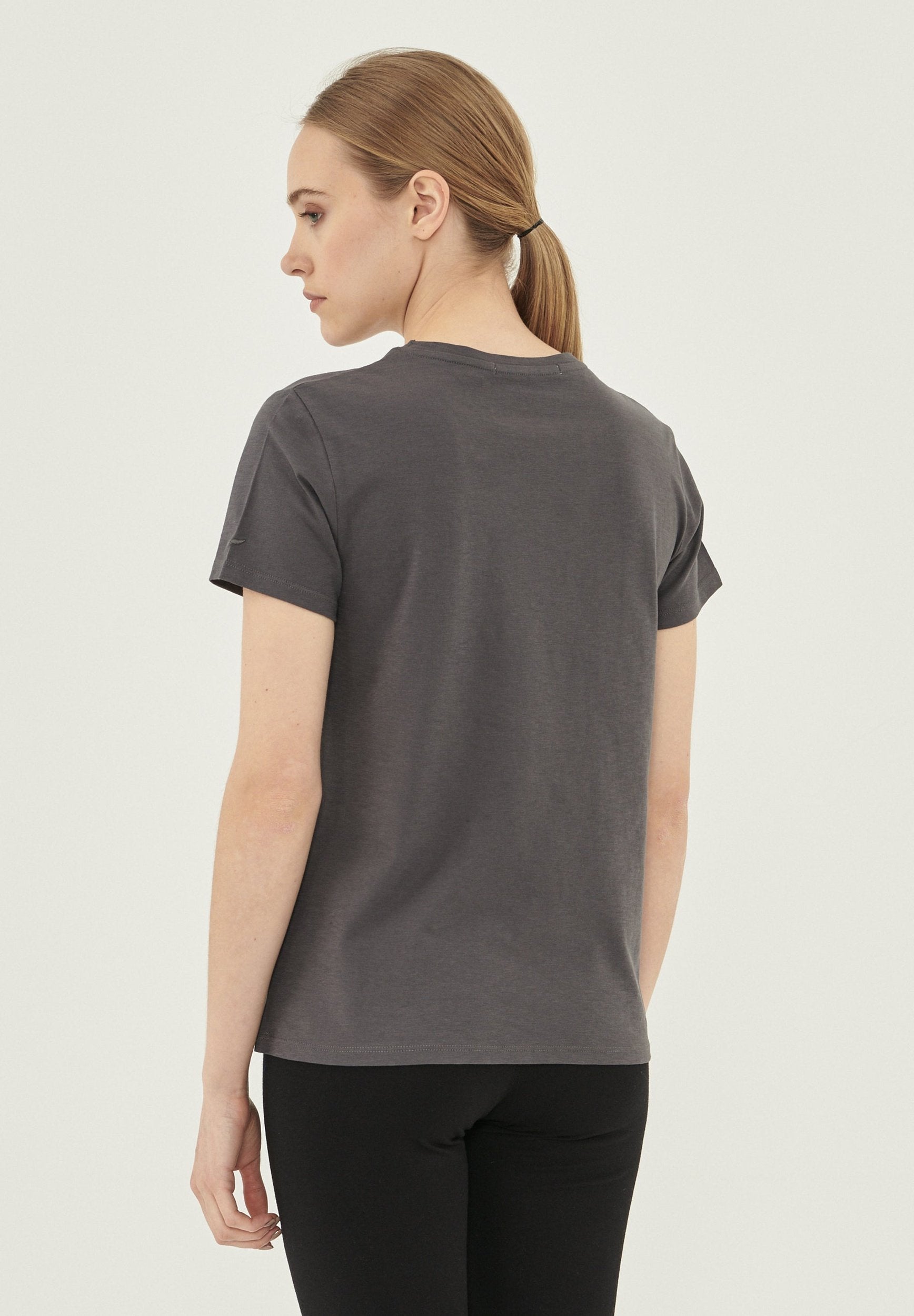 Basic T-Shirt in 100% Organic Cotton in antracite - Ecomarket.com