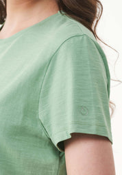 Basic T-Shirt in 100% Organic Cotton in matcha green - Ecomarket.com