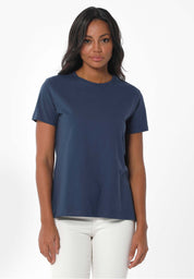 Basic T-Shirt in 100% Organic Cotton in navy - Ecomarket.com