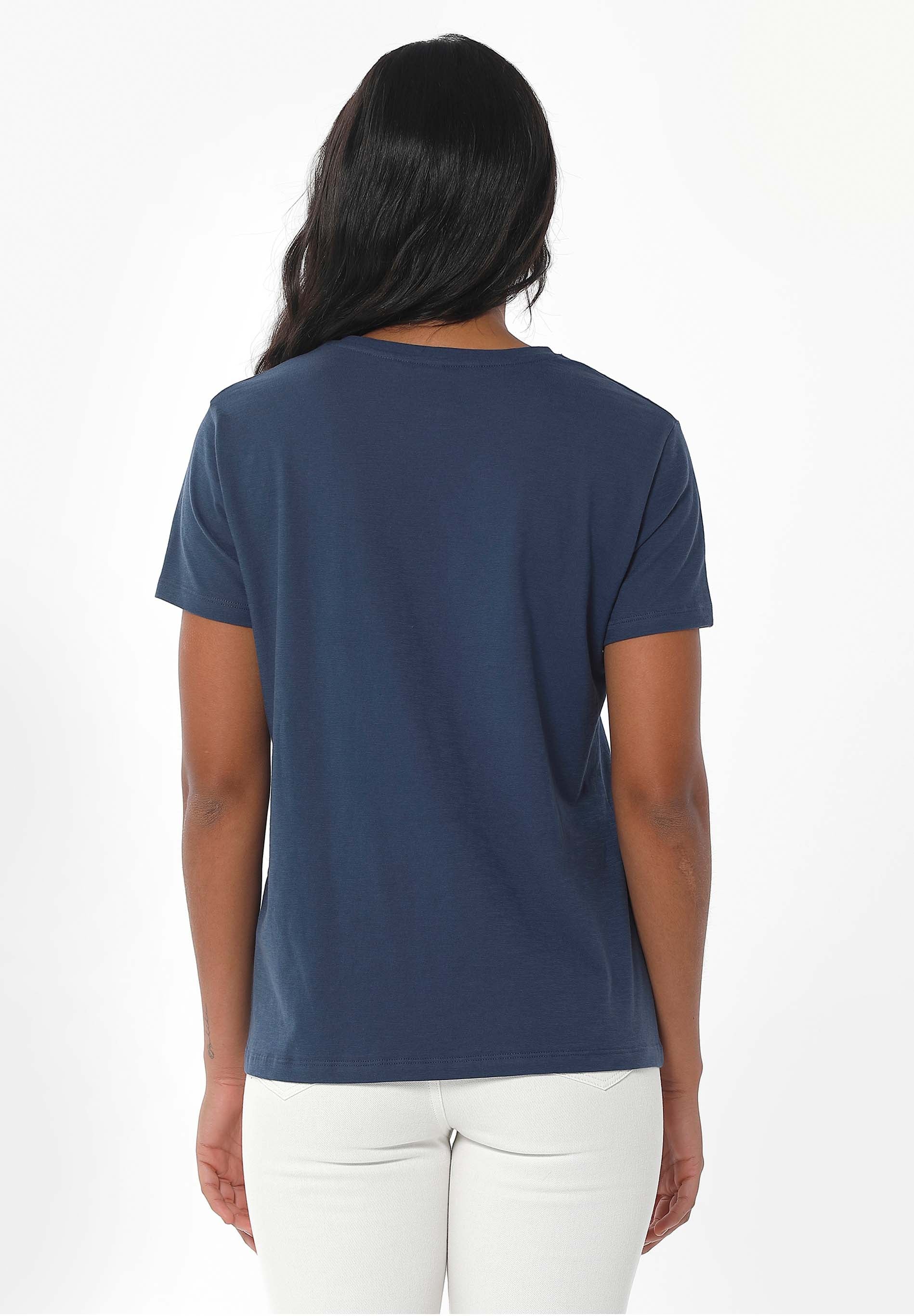 Basic T-Shirt in 100% Organic Cotton in navy - Ecomarket.com