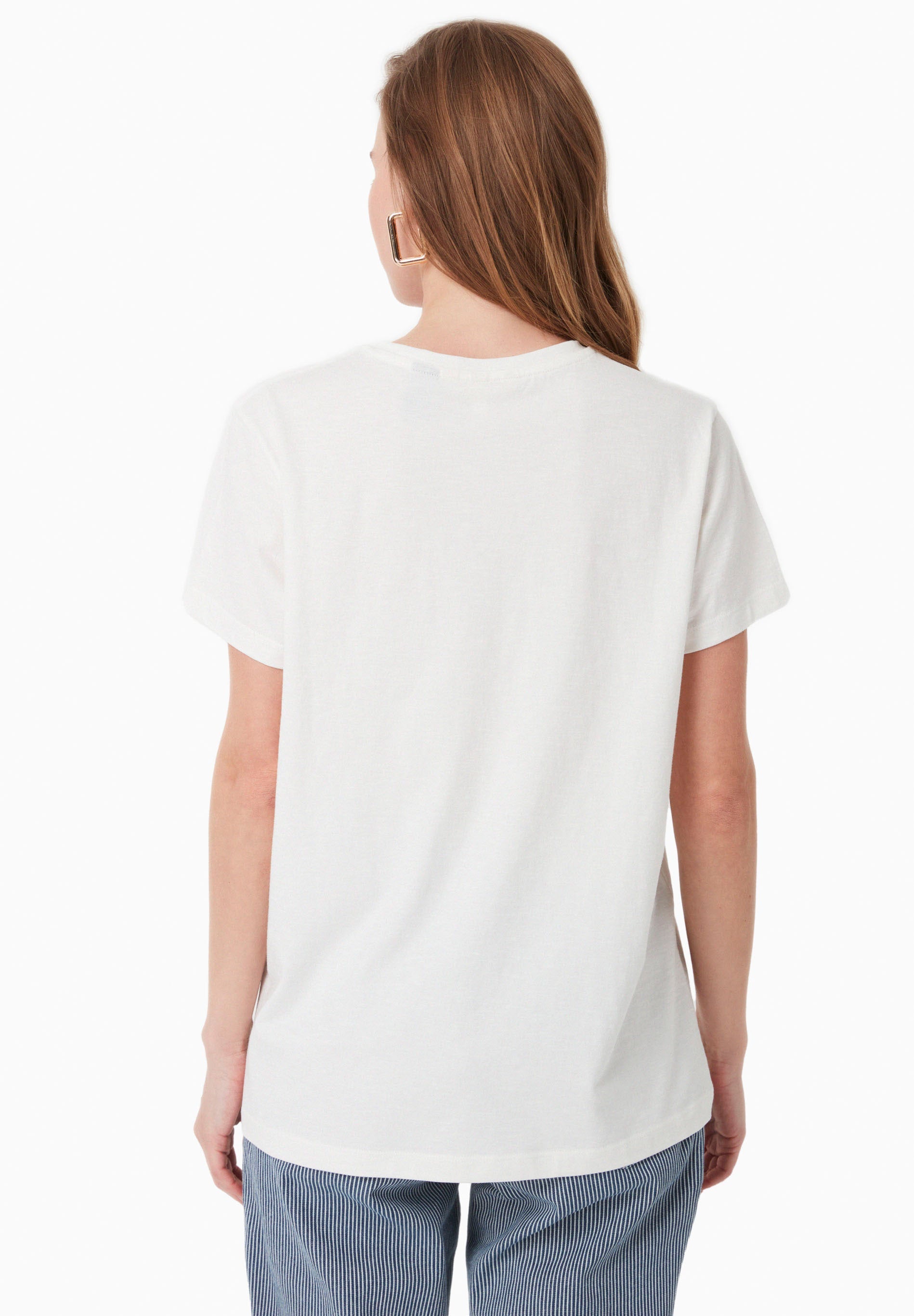 Basic T-Shirt in 100% Organic Cotton in off white - Ecomarket.com