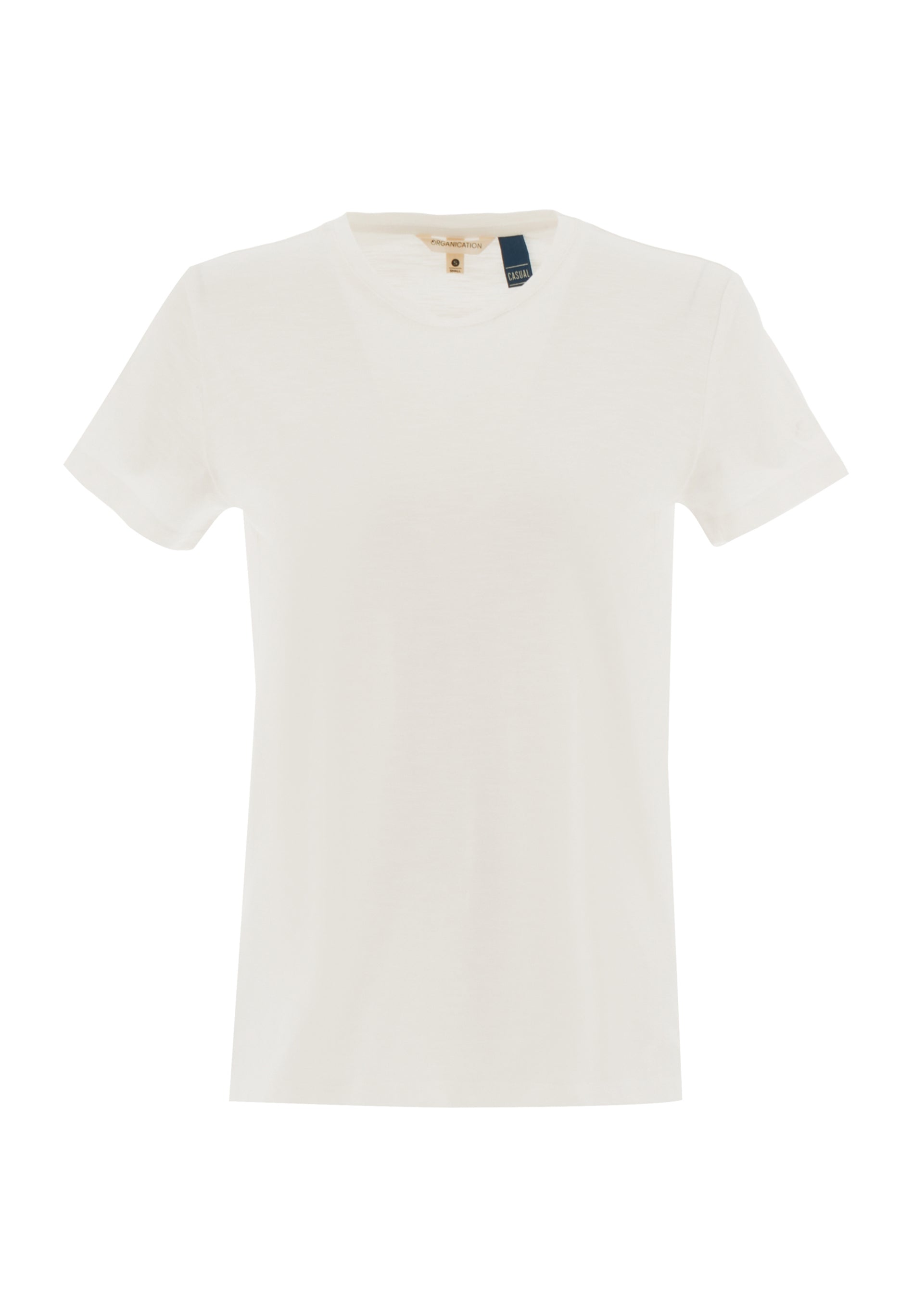 Basic T-Shirt in 100% Organic Cotton in off white - Ecomarket.com