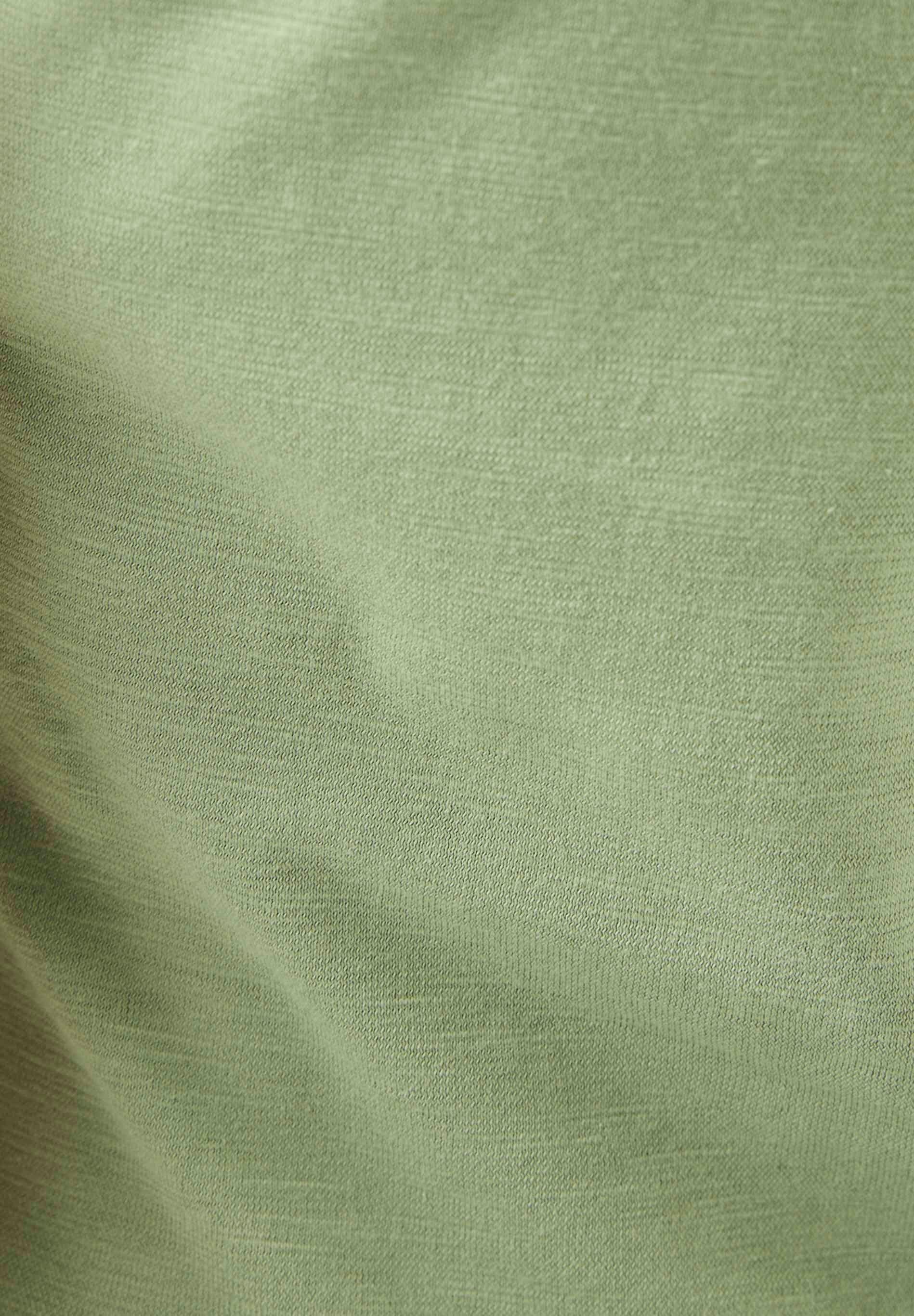Slub Jersey Dress in 100% Organic Cotton in fern green - Ecomarket.com