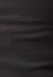 Organic Cotton Ribbed Turtleneck Shirt in black - Ecomarket.com