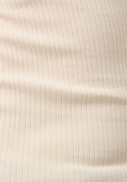 Organic Cotton Ribbed Turtleneck Shirt in beige - Ecomarket.com