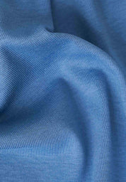 Ribbed Sleeveless Top in Organic Cotton in coronet blue (crew neck) - Ecomarket.com