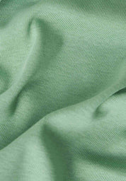 Ribbed Sleeveless Top in Organic Cotton in matcha green (crew neck) - Ecomarket.com