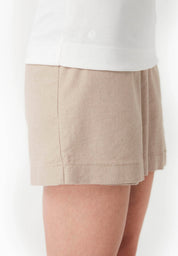 Ribbed Sleeveless Top in Organic Cotton in off white (spaghetti strap) - Ecomarket.com