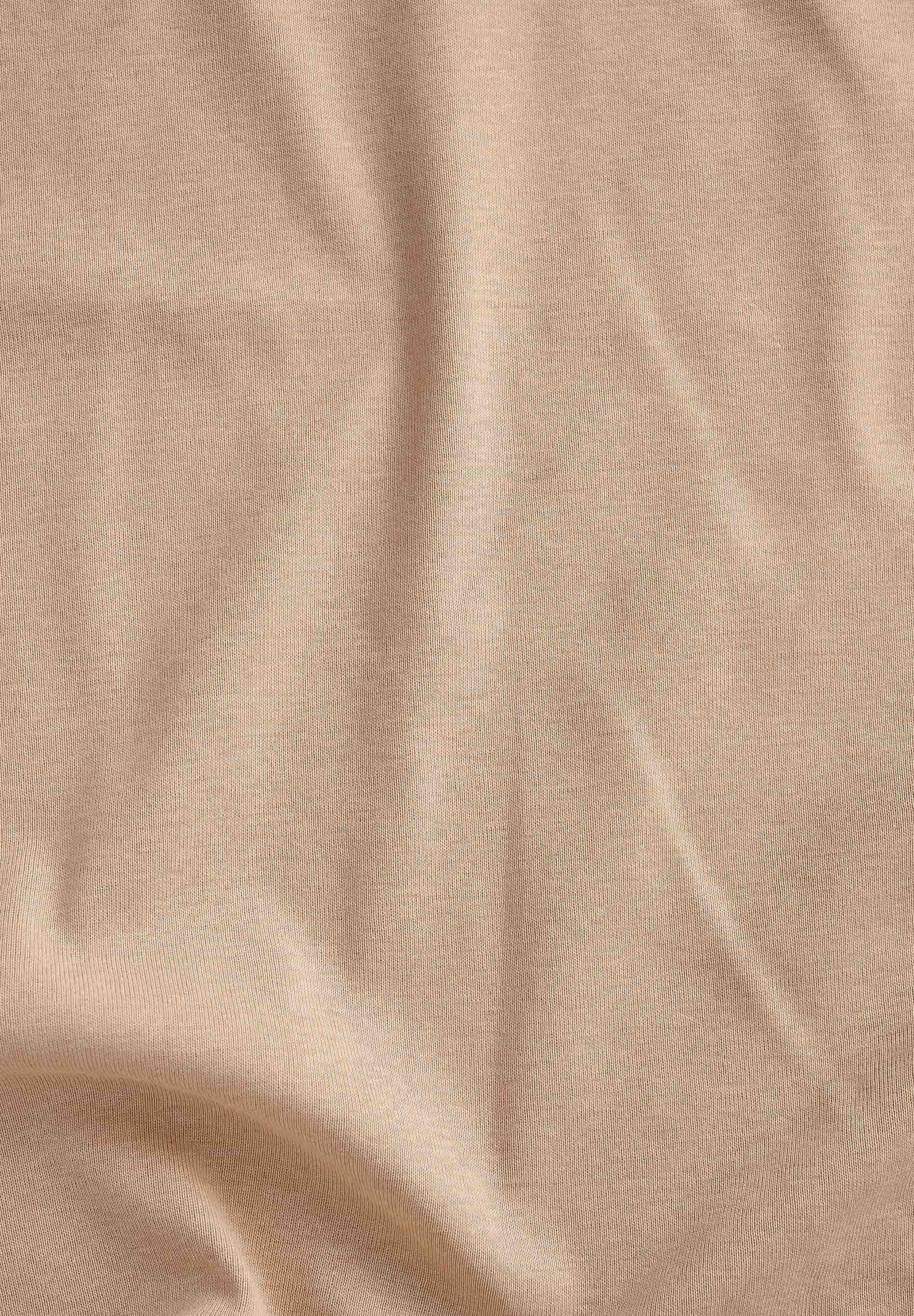 Ribbed Sleeveless Top in Organic Cotton in beige (spaghetti strap) - Ecomarket.com
