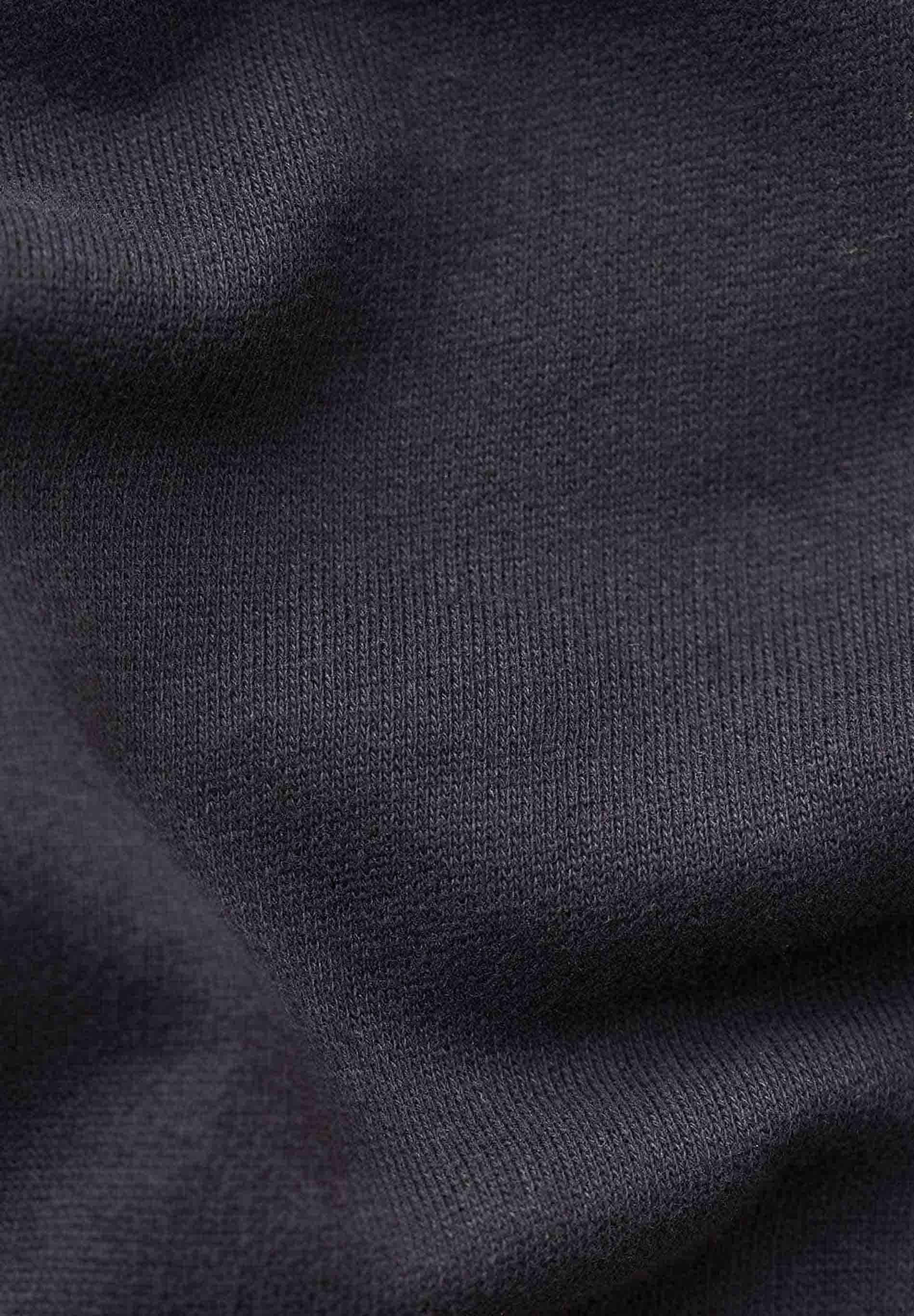 Soft Touch Zip Hoodie in 100% carbon-brushed Organic Cotton in black - Ecomarket.com