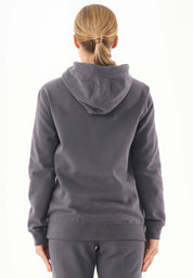 Soft Touch Sweat Hoodie in 100% carbon-brushed Organic Cotton in intense grey - Ecomarket.com