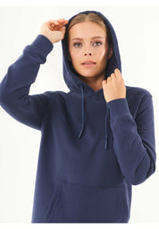 Soft Touch Sweat Hoodie in 100% carbon-brushed Organic Cotton in navy - Ecomarket.com