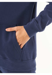 Soft Touch Sweat Hoodie in 100% carbon-brushed Organic Cotton in navy - Ecomarket.com