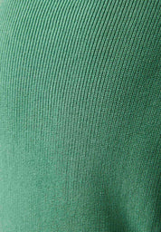 Organic cotton turtleneck sweater in leaf green - Ecomarket.com
