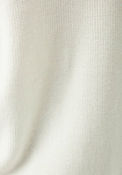 Organic cotton turtleneck sweater in off white - Ecomarket.com