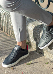 Winton - Black & Red Vegan Sneaker - Ecomarket.com