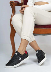 Winton - Black & Red Vegan Sneaker - Ecomarket.com