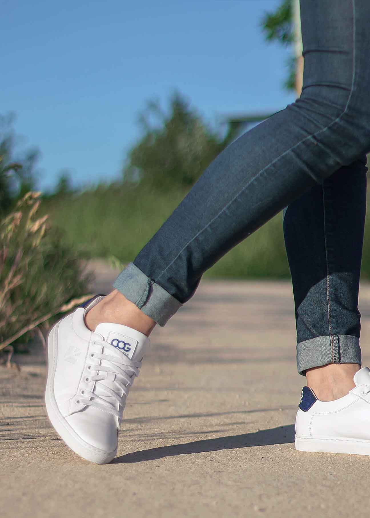 Winton White & Blue Corn Vegan Sneaker - Ecomarket.com