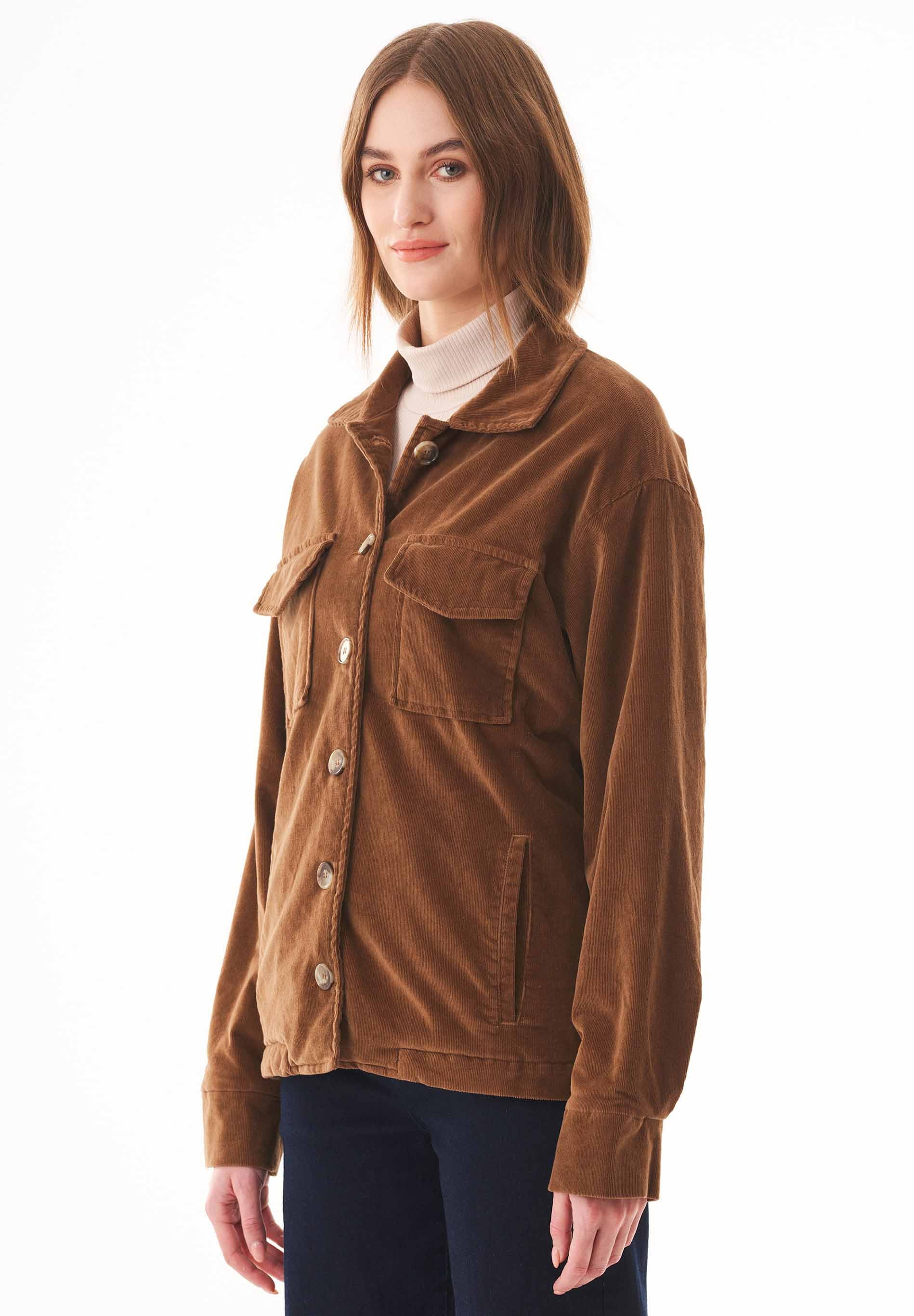 Corduroy Jacket in Organic Cotton with Teddy Lining - Ecomarket.com