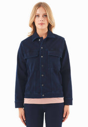 Denim Jacket in Organic Cotton Stretch Blend - Ecomarket.com