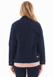 Denim Jacket in Organic Cotton Stretch Blend - Ecomarket.com