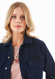 Denim Jacket in Organic Cotton Stretch Blend - Ecomarket.com