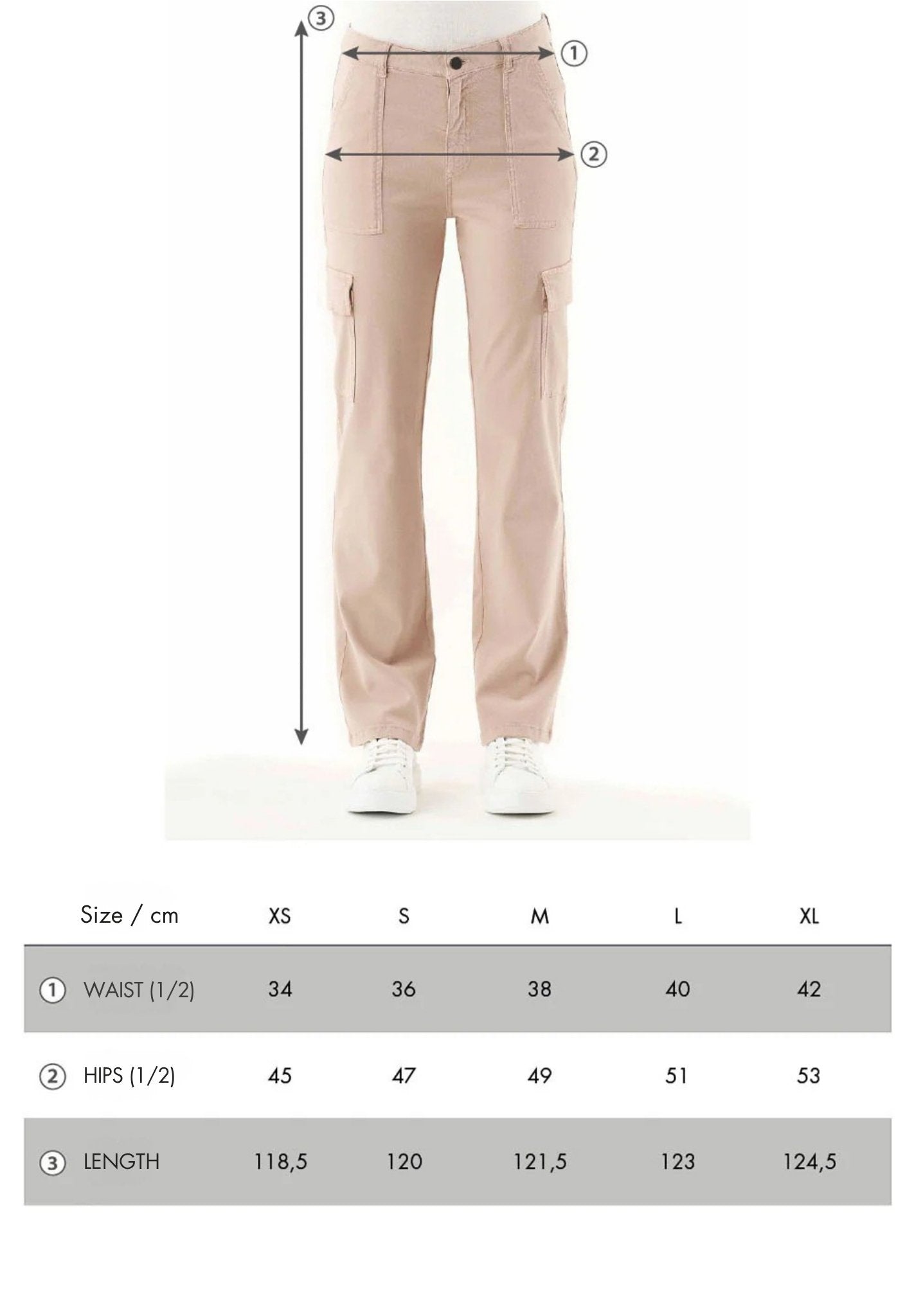 Cargo pants made from TENCEL™ Lyocell and organic cotton in beige - Ecomarket.com