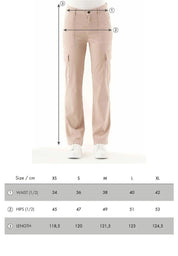 Cargo pants made from TENCEL™ Lyocell and organic cotton in beige - Ecomarket.com