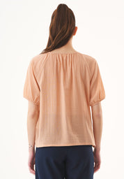Organic Cotton Voile Blouse in indian tan - Ecomarket.com