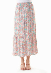 Floral Maxi Skirt in LENZING™ ECOVERO™ Viscose - Ecomarket.com