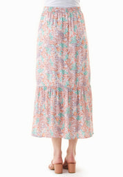 Floral Maxi Skirt in LENZING™ ECOVERO™ Viscose - Ecomarket.com