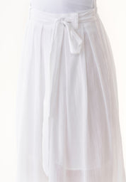 Organic Cotton Voile Skirt in white - Ecomarket.com