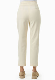 Stretch Twill Pants in TENCEL™ Lyocell & Organic Cotton in Ecru - Ecomarket.com