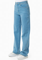 Straight-Cut Jeans in Organic Cotton light wash - Ecomarket.com