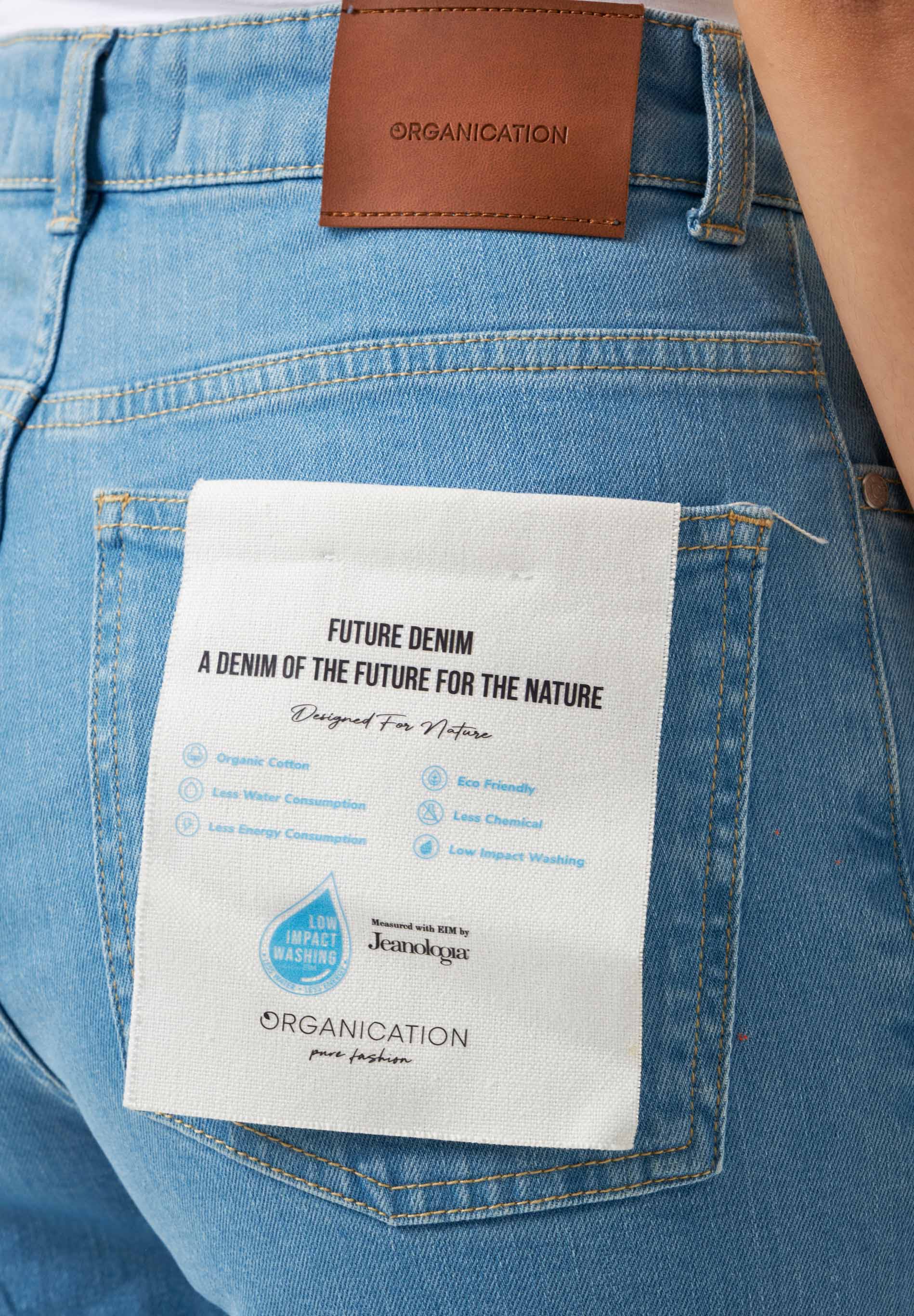 Straight-Cut Jeans in Organic Cotton light wash - Ecomarket.com