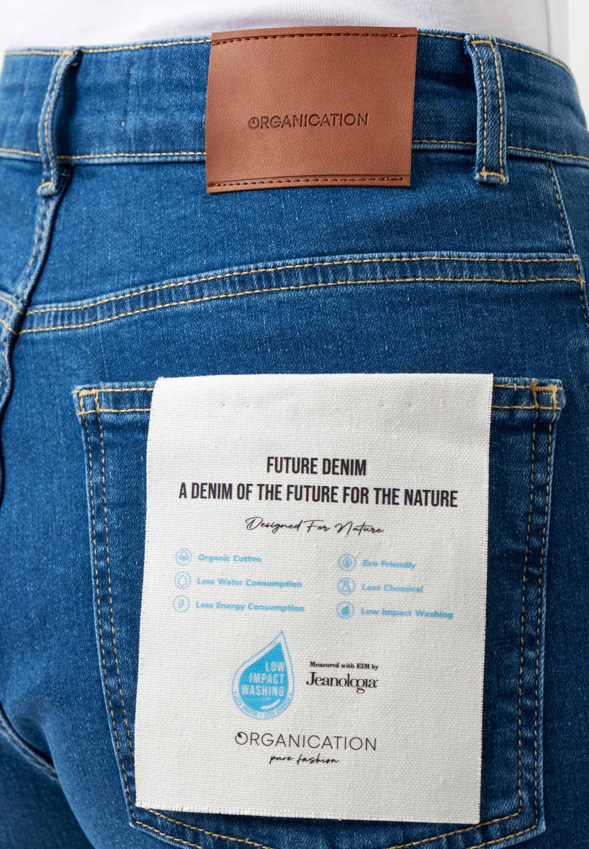 Straight-Cut Jeans in Organic Cotton medium wash - Ecomarket.com