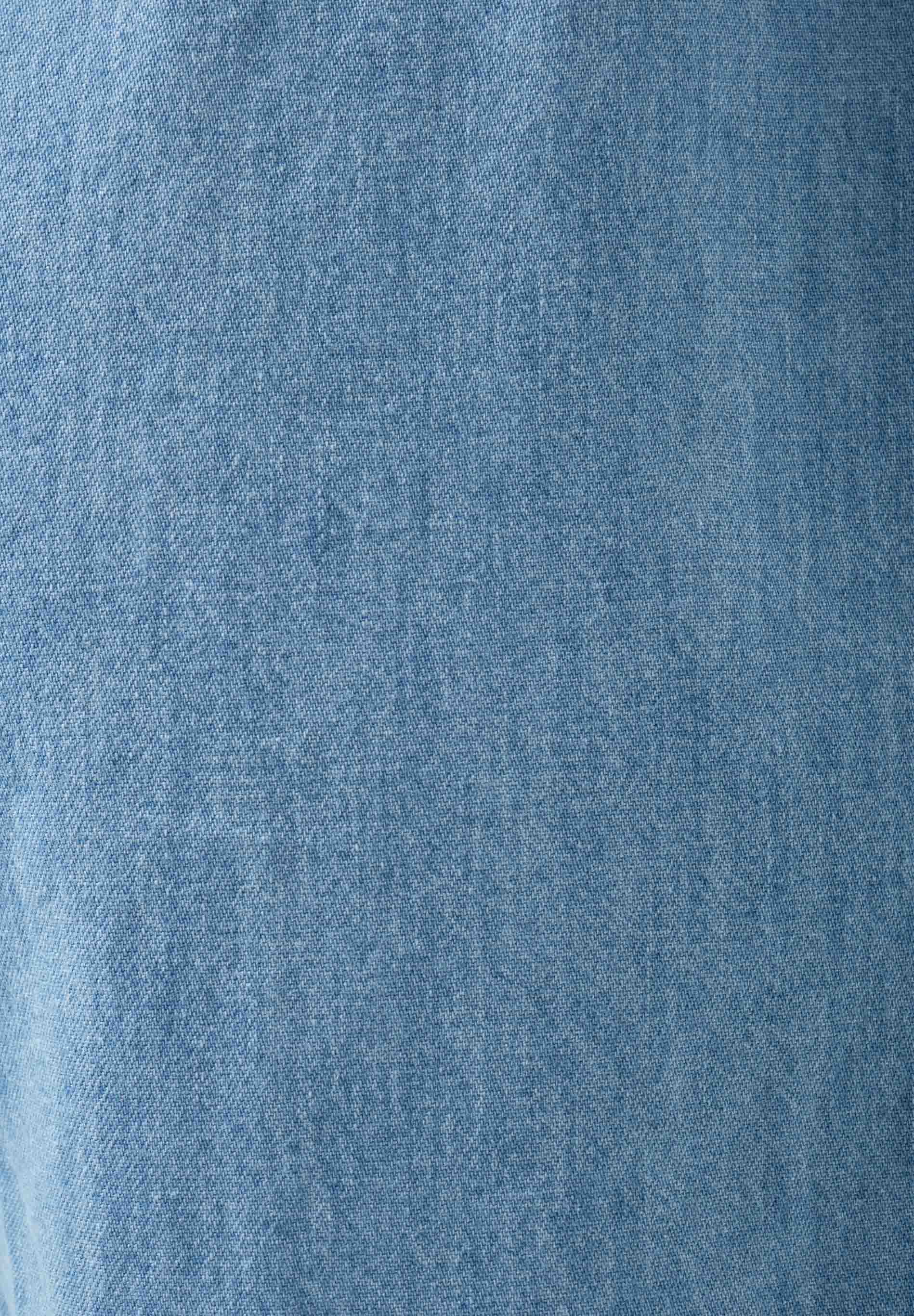 Organic Cotton Denim Shorts with Drawstring Waist light wash - Ecomarket.com