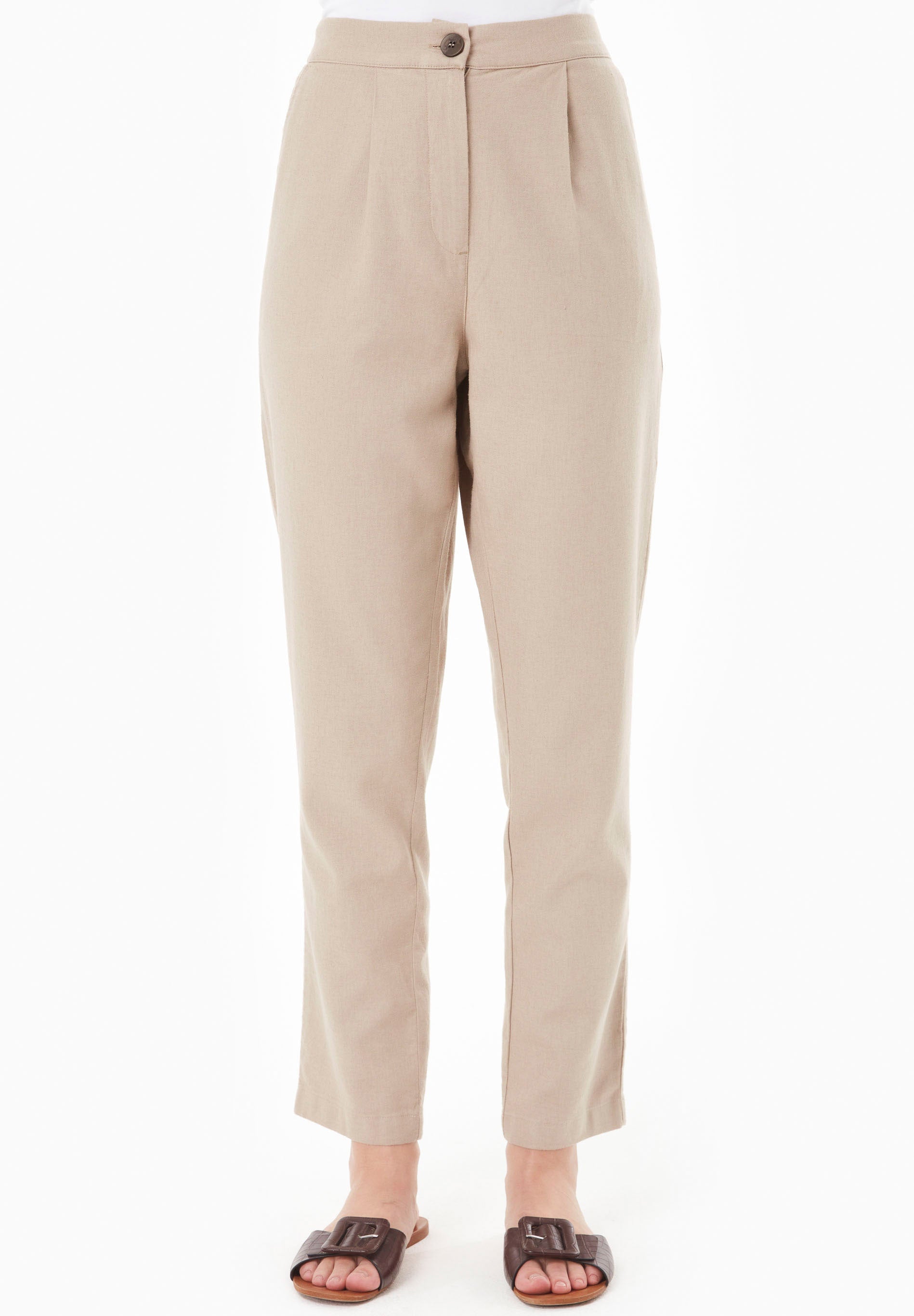 Sustainable Trousers in LENZING™ ECOVERO™ Linen & Organic Cotton - Ecomarket.com