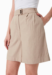 Tailored Shorts in LENZING™ ECOVERO™, Linen & Organic Cotton - Ecomarket.com